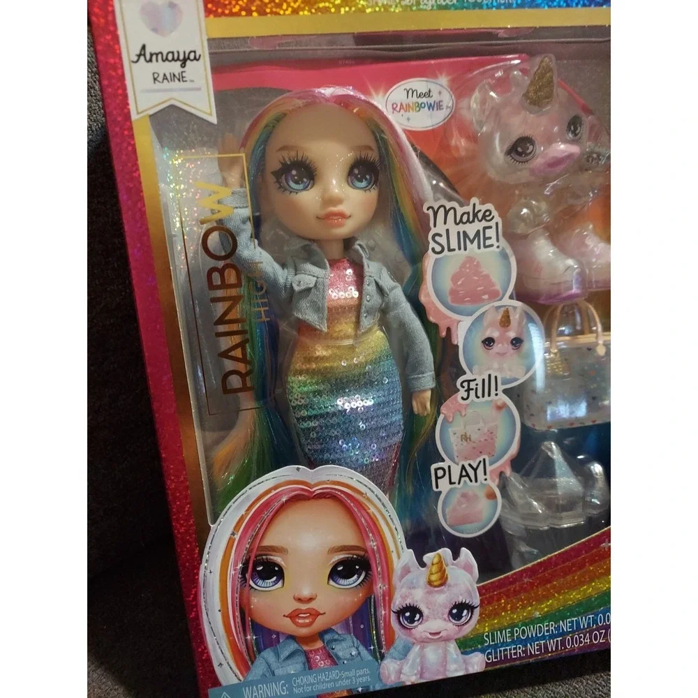 Rainbow High Amaya Raine Fashion Doll with Slime Kit &‎ Accessories New MGA Toy